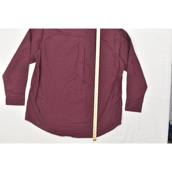 The Foundry Supply Co. Men's Red Plaid Button-Down Shirt Long Sleeve Size 2XLT - Picture 5 of 8